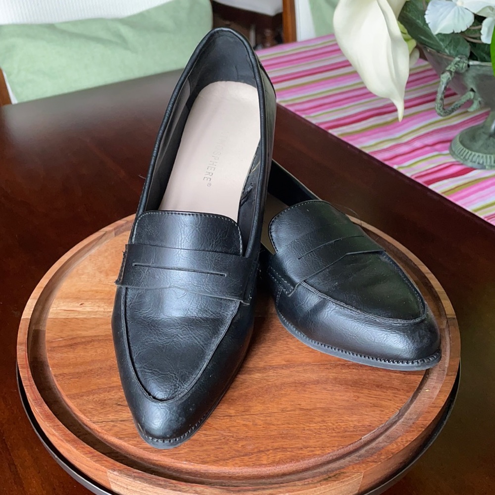 Atmosphere Black Faux Leather Loafer